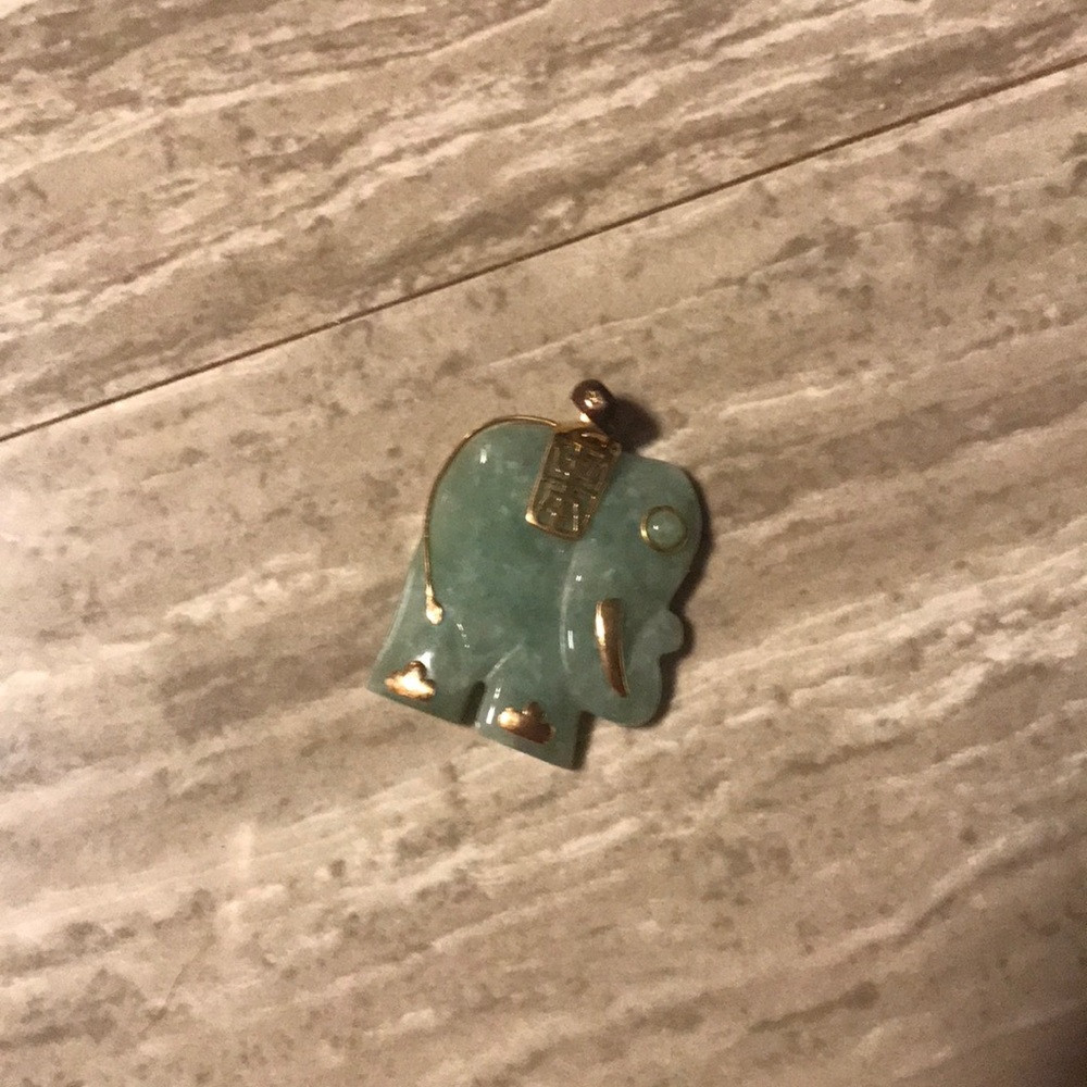 Jade Elephant Pendant